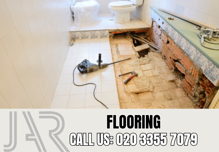 Bathroom Flooring Installation by Hampstead Bathroom Fitters